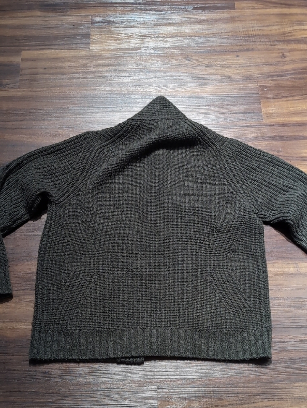 Buck Mason Herdsman Olive Ribbed Knit Cardigan Large - Picture 8 of 8
